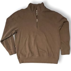 Izod Quarter Zip Pullover Sweater Large